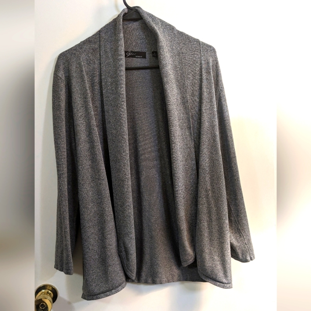 Cyrus gray opened front cardigan